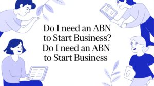 Illustration of people discussing whether you need an ABN to start a business in Australia